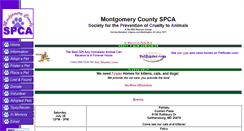 Desktop Screenshot of mcspca.org