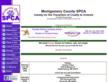 Tablet Screenshot of mcspca.org